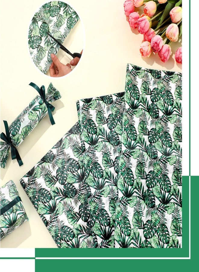 Kolldenn 120 Sheets 20 x 28 Inch Eucalyptus Tissue Paper Green Gift Wrapping Paper Greenery Packaging Bag for Wedding Birthday Showers Chrismas Summer DIY Art Craft Party Favor Decoration(Vivid Style) - Image 4